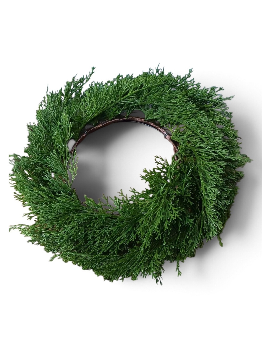 Evergreen Cedar Holiday Wreath - Green